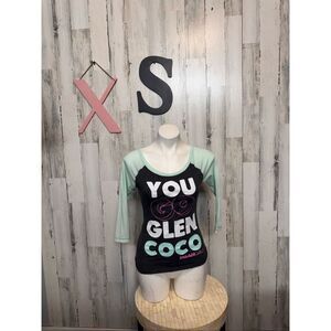 Paramount Mean Girls "You Go Glen Coco" Raglan 3/4 Sleeve Tee Women's XS